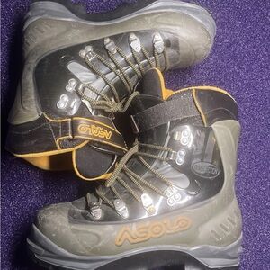 Asolo Black and Gold Hiking Boots